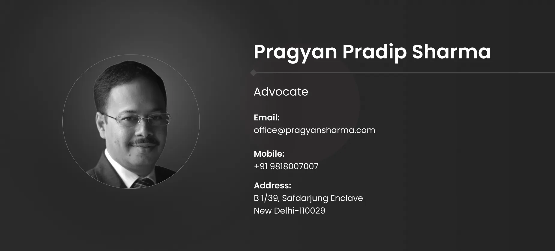 Pragyan Sharma – Advocate | Photographer | Writer